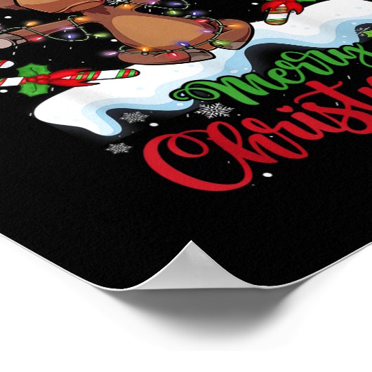 Frohe Weihnachten Elche Weihnachten Weihnachten We Poster (Ecke)