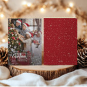 Frohe Weihnachten Elegant 1 Foto Snow Frame Card