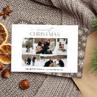 Frohe Weihnachten Elegant 5 Foto-Collage Mud