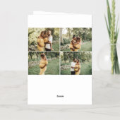 Frohe Weihnachten Elegant 6 Foto geflochten (Rückseite)