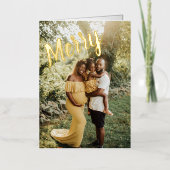 Frohe Weihnachten Elegant 6 Foto geflochten (Vorderseite)