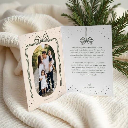 Frohe Weihnachten Elegant Bow präsentieren FotoCol