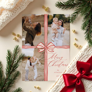 Frohe Weihnachten Elegant Bow präsentieren FotoCol