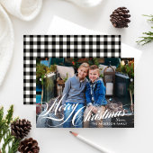 Frohe Weihnachten Elegant Calligraphy Script Foto