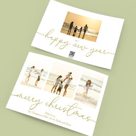 Frohe Weihnachten Elegant Gold Calligraphy 4 Foto