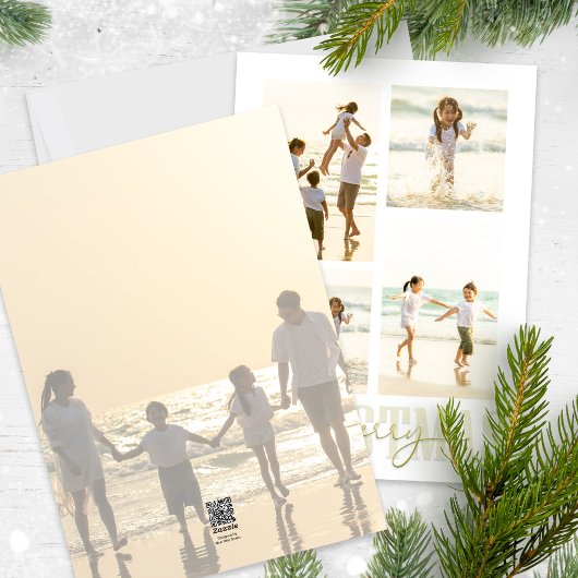 Frohe Weihnachten Elegant Gold Calligraphy 5 Foto