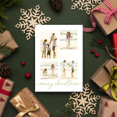 Frohe Weihnachten Elegant Gold Calligraphy 5 Foto