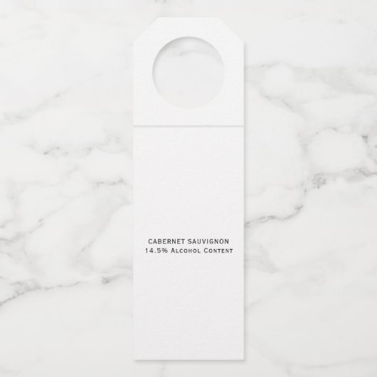 Frohe Weihnachten Elegant Moderne Weihnachtsschrif Flaschenanhänger (Rückseite)