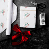 Frohe Weihnachten Elegant Moderne Weihnachtsschrif Geschenkpapier