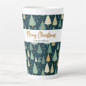 Frohe Weihnachten Elegant Pine Tree Geschenk für I Milchtasse (Vorderseite)