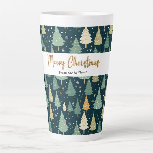 Frohe Weihnachten Elegant Pine Tree Geschenk für I Milchtasse (Vorderseite)