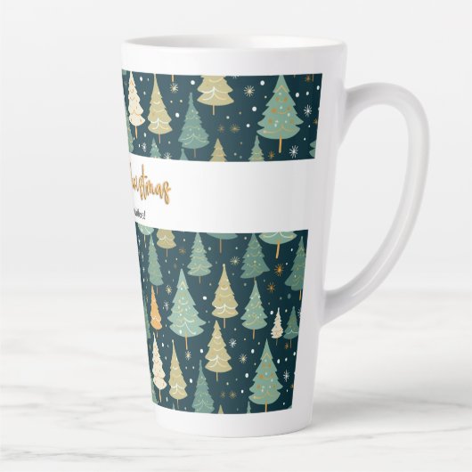 Frohe Weihnachten Elegant Pine Tree Geschenk für I Milchtasse (Rechts)