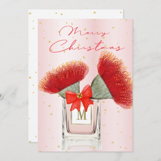 Frohe Weihnachten Elegant Rotes Blumenparfüm (Vorne/Hinten)