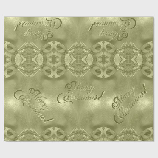 Frohe Weihnachten Elegant Script Green Geschenkpapier (Flach)