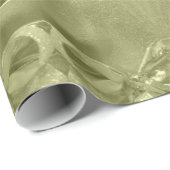 Frohe Weihnachten Elegant Script Green Geschenkpapier (Rolleneckpunkt)