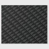 Frohe Weihnachten Elegant Script Typografie Geschenkpapier (Flach)