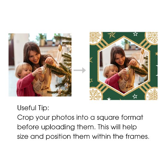 Frohe Weihnachten Elegant Snowflake Foto Deep Red Geschenkpapier