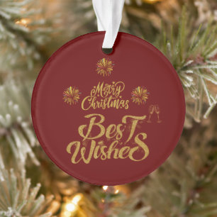 Frohe Weihnachten Elegant Trendy Ornament
