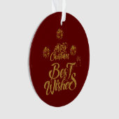 Frohe Weihnachten Elegant Trendy Ornament (Vorderseite)