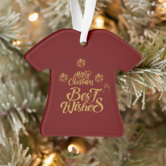 Frohe Weihnachten Elegant Trendy Ornament (Baum)