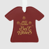 Frohe Weihnachten Elegant Trendy Ornament (Vorderseite)