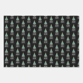 Frohe Weihnachten Elegant und moderne Typografie Geschenkpapier Set (Vorderseite 3)