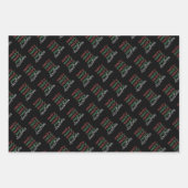 Frohe Weihnachten Elegant und moderne Typografie Geschenkpapier Set (Vorderseite 2)