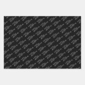 Frohe Weihnachten Elegant und moderne Typografie Geschenkpapier Set (Vorderseite)