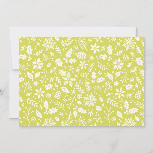 Frohe Weihnachten Elegant White Script Overlay (Rückseite)