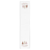 Frohe Weihnachten Elegante Bäume Custom Festival W Kurzer Tischläufer (Vorderseite)