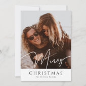 Frohe Weihnachten Elegante Collage 4 Foto Holiday (Vorderseite)