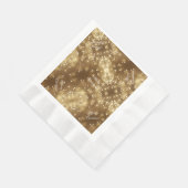 Frohe Weihnachten Elegante Festliche Lichterfolge Serviette (Ecke)