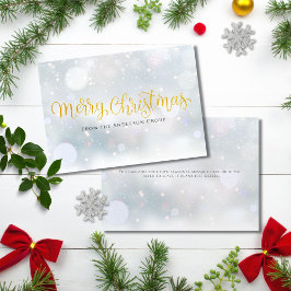 Frohe Weihnachten Elegante Gold Script Business