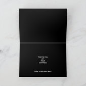 Frohe Weihnachten Elegante Imitate Rose Goldene Fo (Innenseite)