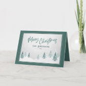 Frohe Weihnachten Elegante Land Winter Spruce Tree (Vorderseite)