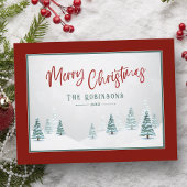 Frohe Weihnachten Elegante Land Winter Spruce Tree