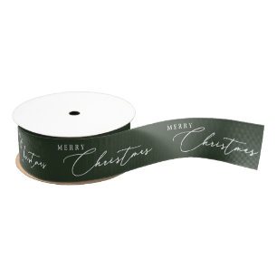 Frohe Weihnachten Elegante Script Moderne Minimali Ripsband
