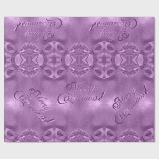 Frohe Weihnachten Elegante Script Modernes Rosa Geschenkpapier (Flach)