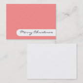 Frohe Weihnachten - Elegante Streifen - Visitenkar Visitenkarte (Vorne/Hinten)