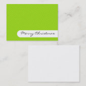 Frohe Weihnachten - Elegante Streifen - Visitenkar Visitenkarte (Vorne/Hinten)