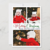 Frohe Weihnachten Elegante Typografie 3 Foto Niedl (Vorderseite)