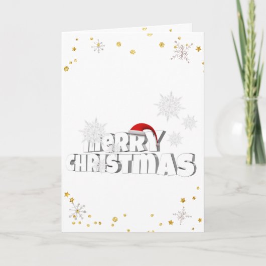 Frohe Weihnachten Elegante Weihnachtsdekorationen (Vorderseite)