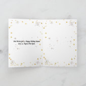 Frohe Weihnachten Elegante Weihnachtsdekorationen (Innenseite)