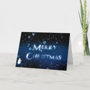 Frohe Weihnachten eleganten Weihnachtsschneemann Karte