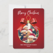 Frohe Weihnachten Eleganter Bilderrahmen für ein F (Vorderseite)