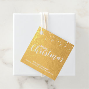 'Frohe Weihnachten' Eleganter Goldschmied Geschenkanhänger