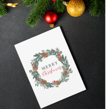 Frohe Weihnachten Eleganter Nicht-Foto-Kranz