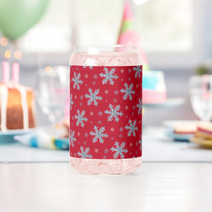 Frohe Weihnachten Eleganter Schneeblume-Feiertag W Dosenglas