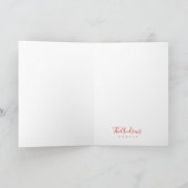 Frohe Weihnachten Elegantes Design mit Schneeflock (Innenseite)