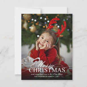 Frohe Weihnachten Elegantes Foto mit Text Overlay